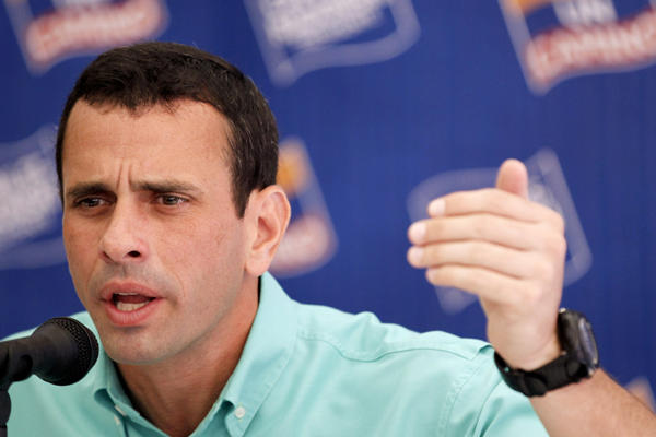 Henrique Capriles é o candidato da oposição