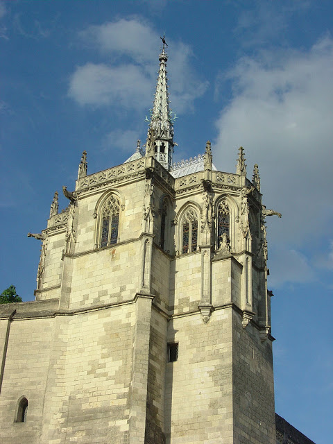 Capela de Saint Hubert, no castelo de Amboise, Loire, França