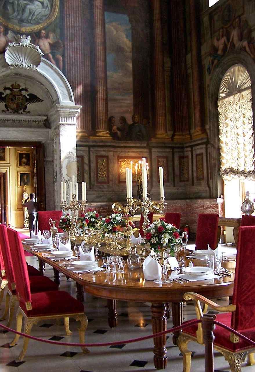 Sala de jantar de Blenheim Palace, Reino Unido