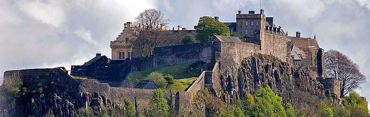O castelo de Stirling: uma posição quase inacessível, símbolo da altaneria escocesa