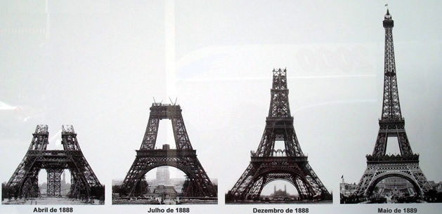 Construção da Torre Eiffel, Paris