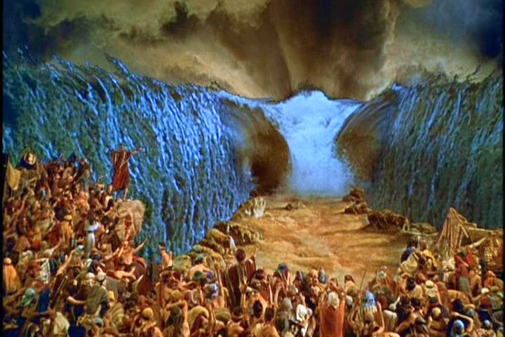 Moisés abrindo o mar Vermelho