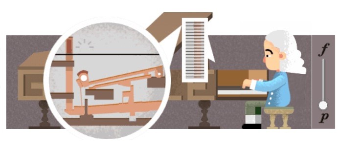 Quem inventou o piano? Doodle celebra 360º aniversário de Bartolomeo Cristofori (Foto: Reprodução/Google)