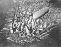 O USS Akron mais de cerca de 1932