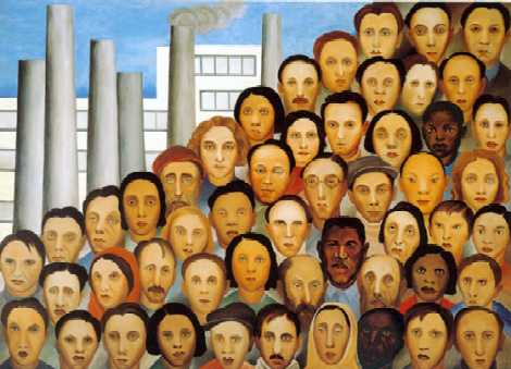 "Operários" de Tarsila do Amaral