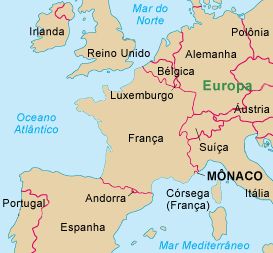 Mapa de Mônaco