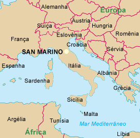 Mapa de San Marino