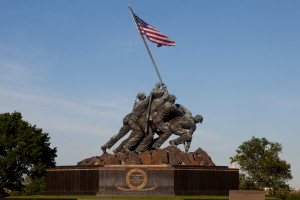 Memorial Iwo Jima no cemitério de Arlington, Virgínia, EUA.